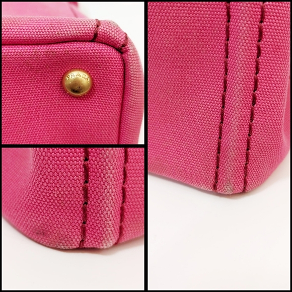 ✨️💎Authentic PRADA Canapa L Denim Tote Bag with strap - Picture 5 of 15